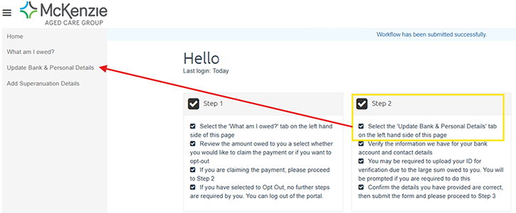 Step 2 personal details