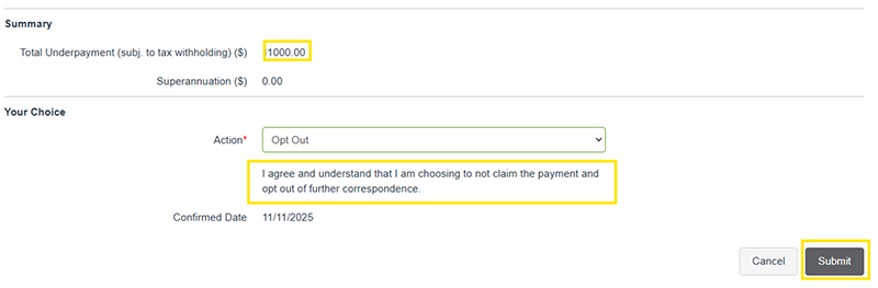 opt out
