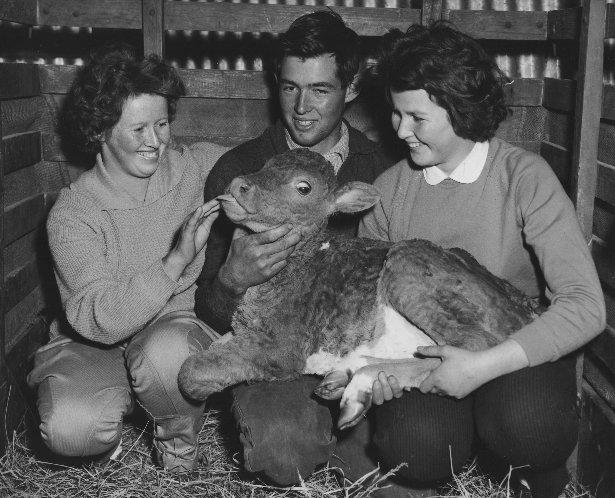 Laurie with award winning calf