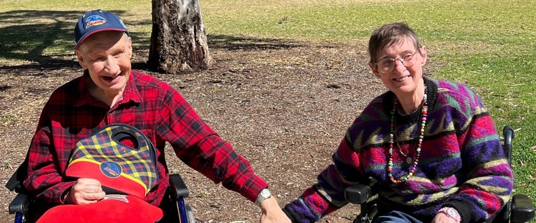 Holly aged care residents Rachel and John celebrating 40 years Holly aged care residents Rachel and John celebrating 40 years