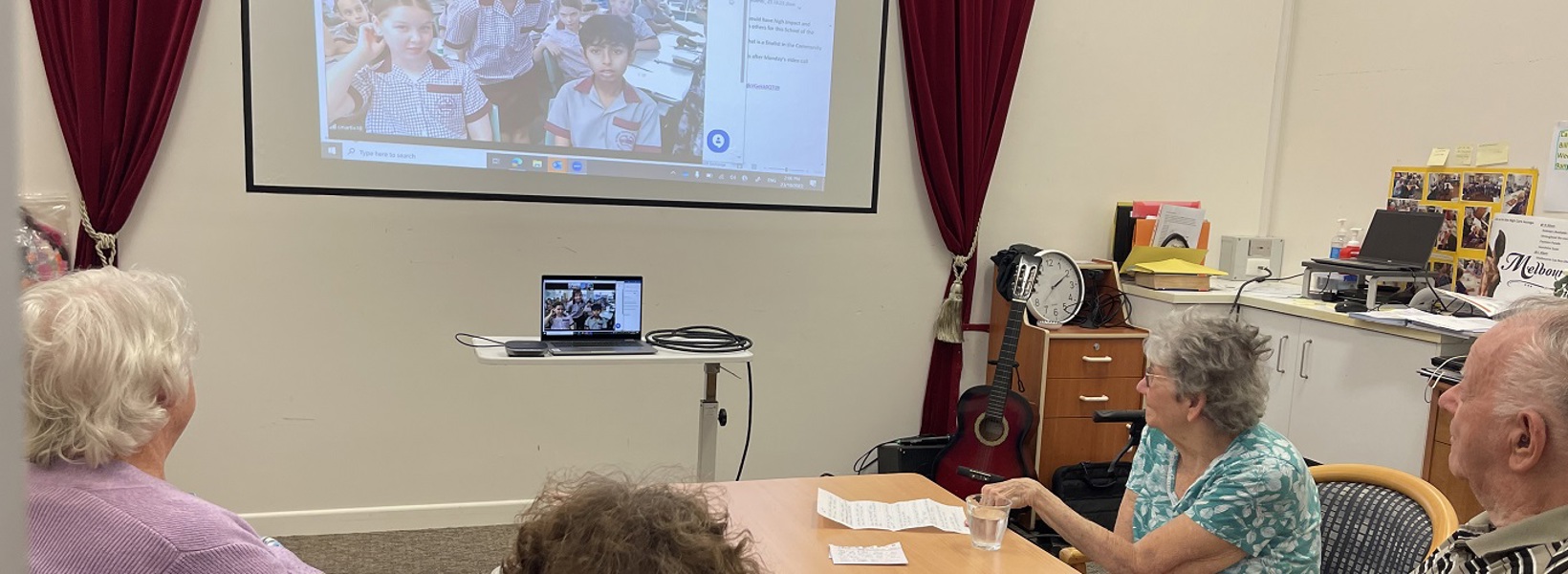 Farnorha residents, school children connect via video calls Farnorha residents, school children connect via video calls