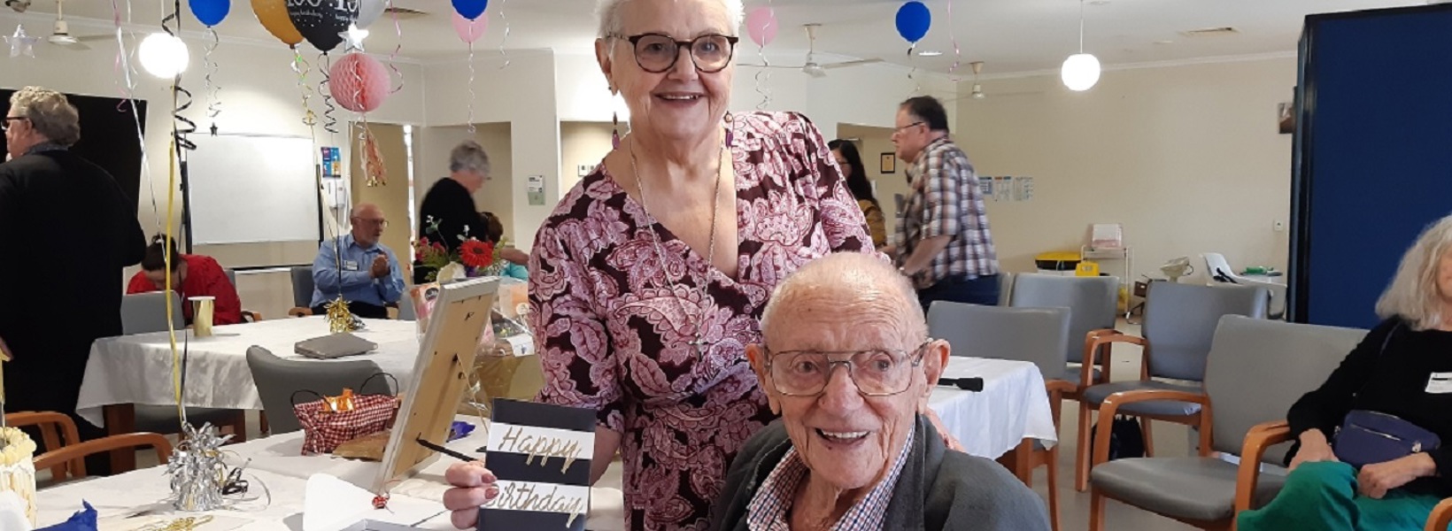 Clyde was surrounded by his family and friends for his 100th birthday Clyde was surrounded by his family and friends for his 100th birthday