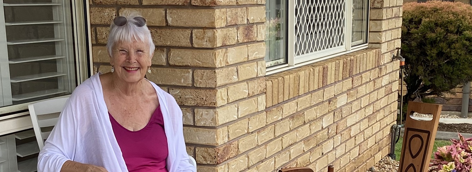 Eileen connects to her local community through spinning Eileen connects to her local community through spinning