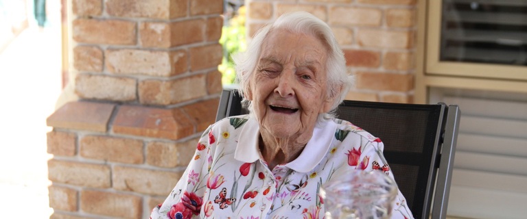 Jill celebrating her 101st birthday.jpg Jill celebrating her 101st birthday.jpg