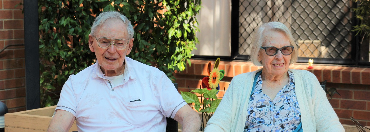 Couple continues love story into aged care