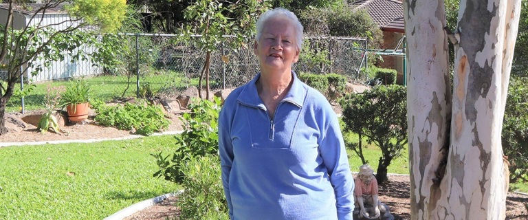 Mary enjoys gardening at her Cazna Gardens home. Mary enjoys gardening at her Cazna Gardens home.