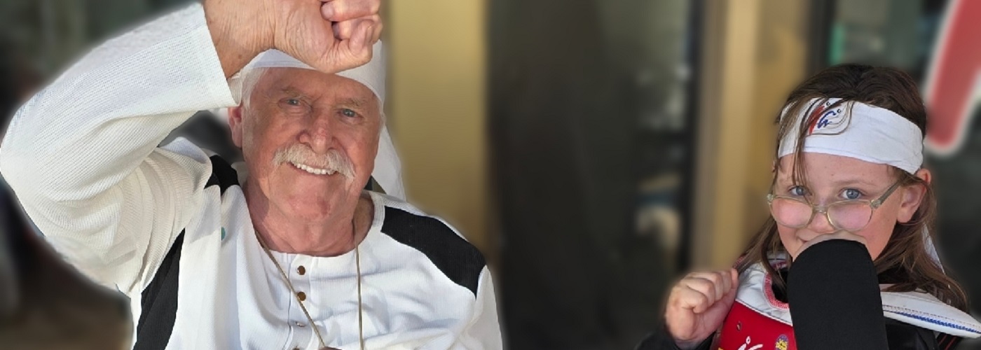 Michael visiting local taekwondo studio.jpg