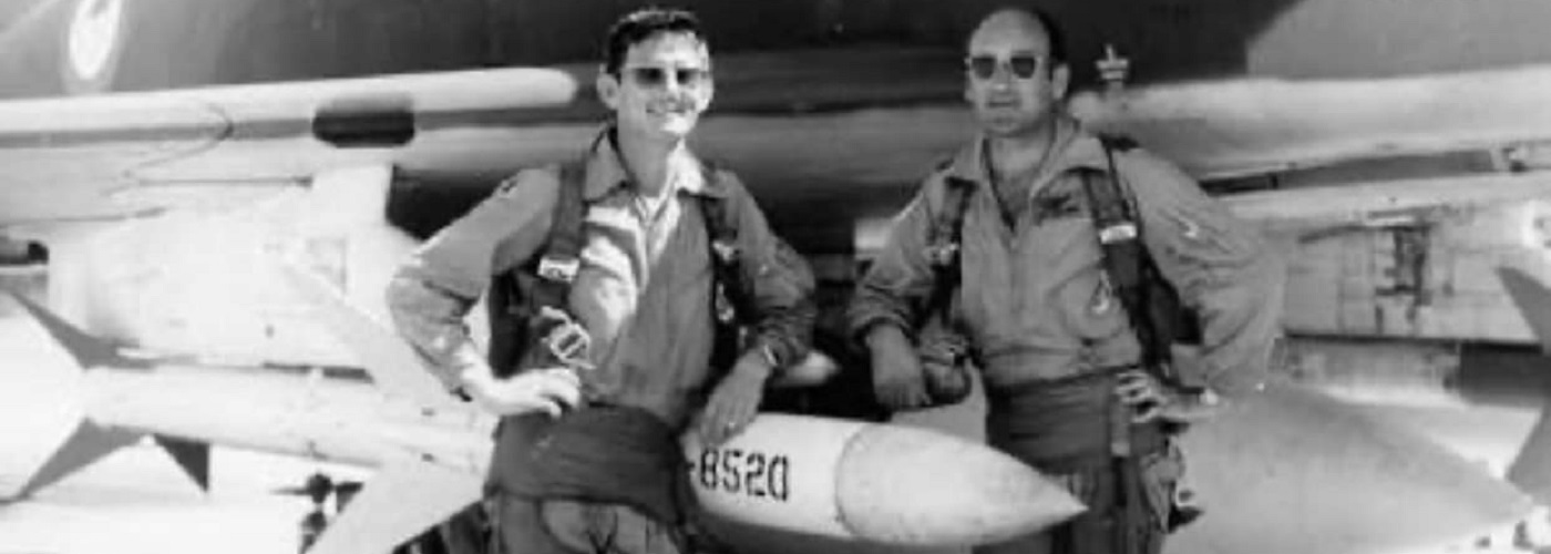 Noel on right with Bren Roberts F4 Phantom aircraft pilot_.jpg