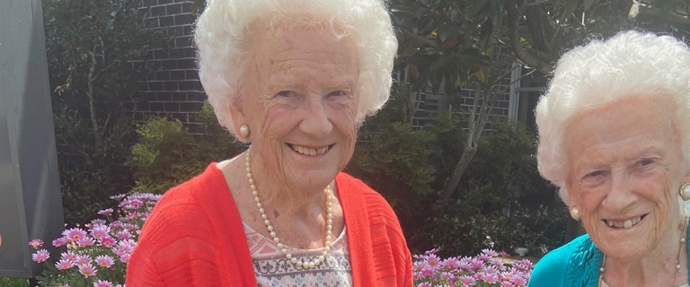 Pam and Pat celebrating their 90th birthday together Pam and Pat celebrating their 90th birthday together