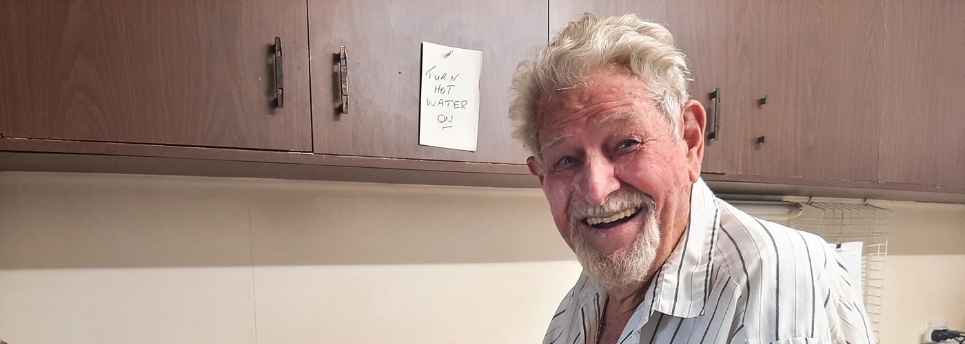 Selwyn is learning new skills with his support