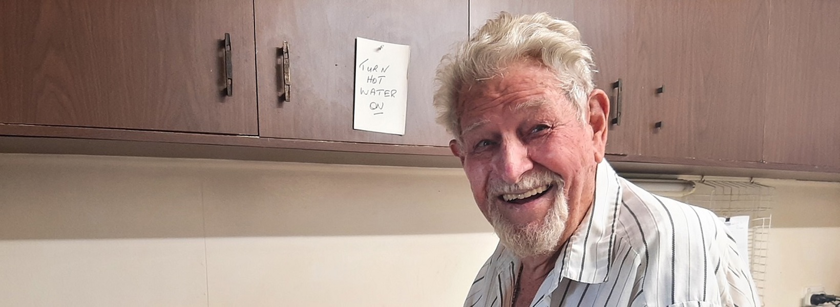 Selwyn is learning new skills with his support Selwyn is learning new skills with his support