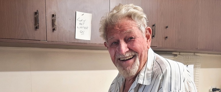 Selwyn is learning new skills with his support Selwyn is learning new skills with his support