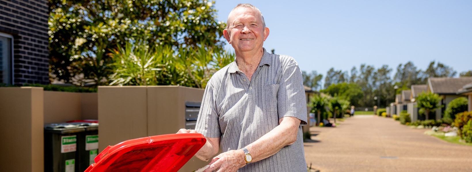 Trevor leads the recycling initiative at Broadwater Gardens.jpg Trevor leads the recycling initiative at Broadwater Gardens.jpg