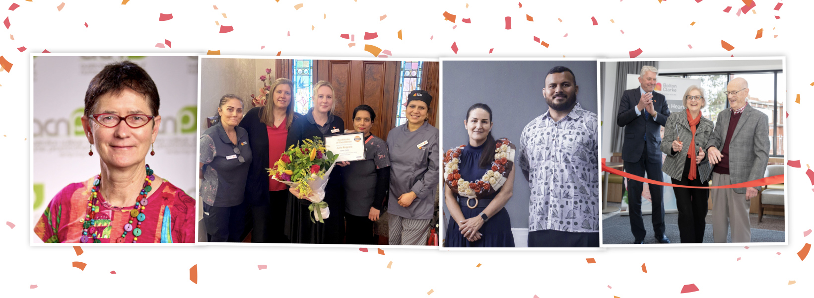 Team members from Greenwood residential home celebrating the brand launch. Team members from Greenwood residential home celebrating the brand launch.