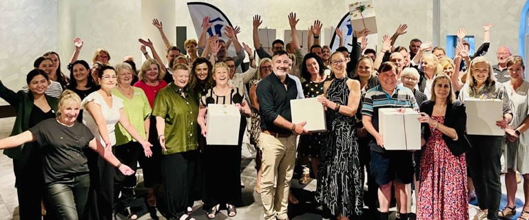 The retirement living team put together hampers for the homeless at the recent RL forum. The retirement living team put together hampers for the homeless at the recent RL forum.