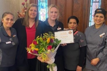 Julie Roppola and the Montclaire residential care team