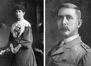 Lady Janet Clarke and Brigadier William Kinsey Bolton.