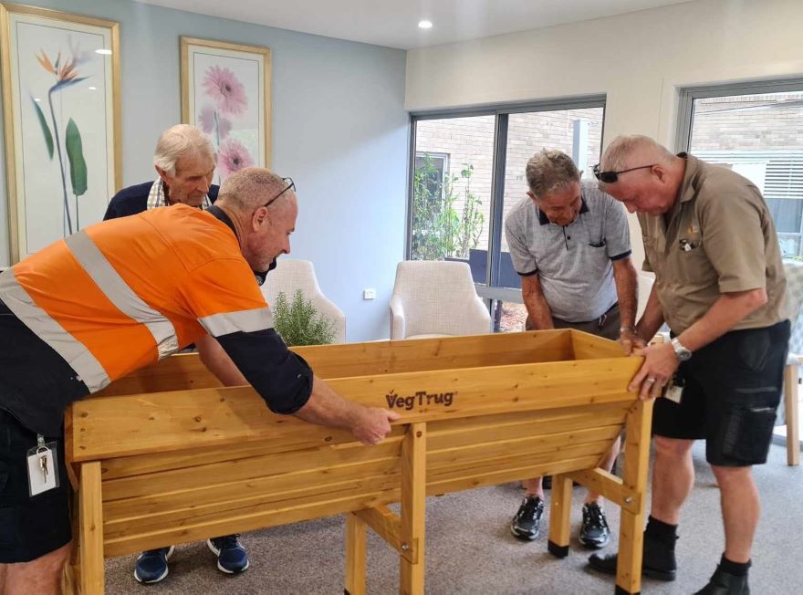 Buderim Views accessible garden beds.