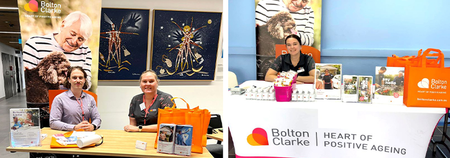 HCS team members at the Central Coast Research Symposium and Seniors Expo.