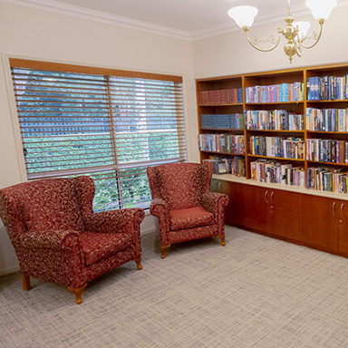 Raffles Residential Aged Care - library